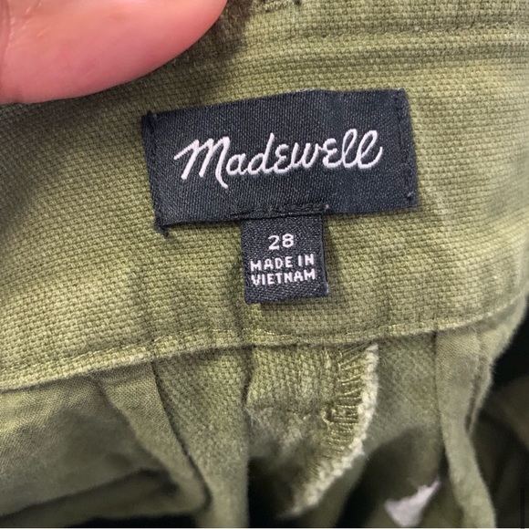 Madewell Olive Wide Leg Crop - Picture 6 of 8